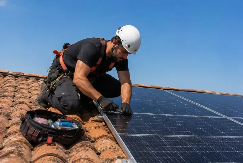Maintenance et monitoring de panneaux solaires à Villelongue-d'Aude